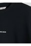 Black Crew Neck Slogan Printed Men's Sweatshirt - 7
