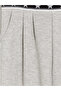 Gray Elastic Waisted Wide Leg Girls' Sweatpants - 3