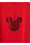 Red Mickey Mouse Printed 100% Cotton Women's T-Shirt - 7