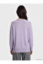 Lilac Crew Neck Women's Knitwear Tunic - 4