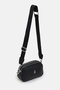 Women's Black Patterned Crossbody Bag Soft Textured, Small Size Daily Shoulder Bag 21X12 cm - 4