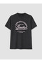 Anthracite Printed 100% Cotton Women's T-Shirt - 5