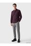 Burgundy Regular Fit Dobby Men's Shirt - 2