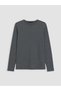 Anthracite Crew Neck Women's Bodysuit - 5