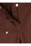 Brown girl's gabardine trousers - 5
