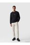 Black Crew Neck Slogan Printed Men's Sweatshirt - 2