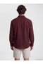 Burgundy Regular Fit Dobby Men's Shirt - 4