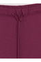 Burgundy Elastic Waist Wide Leg Women's Pajama Bottoms - 6