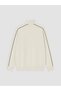 Beige Stand Collar Printed Men's Sweatshirt - 2