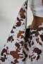 Coquette - Cow Brown Ecru Cow Patterned Furry Large Volume Women's Shoulder Bag - 5