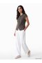 Anthracite Crew Neck Decorated Buttoned Blouse - 3