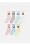 Pink Printed Girls' Socks 7 Pack