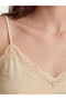 Pink Rope Strap Lace Detailed Women's Tank Top - 3