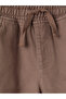 Brown Gabardine Boys' 3-Piece Suit - 8