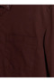 Burgundy Regular Fit Gabardine Men's Shirt - 5