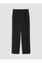 Black Regular Fit Pleated Men's Trousers - 4