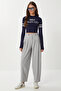 Pensli Polyviscon Balloon Trousers Lgp0033 Gray