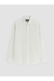 Ecru Regular Fit Dobby Men's Shirt