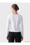 White Boat Neck Women's Bodysuit - 4