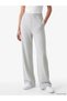 Gray Women's Sweatpants with Elastic Waist - 2