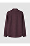 Burgundy Regular Fit Dobby Men's Shirt - 6