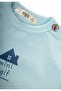 Printed Seasonal Baby Set 0-3 Years Blue-Navy Blue - 3