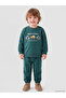 Petrol Car Printed Baby Boy Sweatshirt and Sweatpants