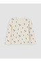 Ecru Patterned Baby Girl T-Shirt 3-Pack - 2