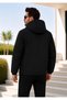 Men's Coat Winter Coat Hooded Fur Inside Jacket Daily Wear Casual Coat. - 5