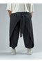 Black Men's Trousers with Adjustable Cuffs and Belt Coc3370 - 2