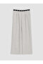 Gray Elastic Waisted Wide Leg Girls' Sweatpants