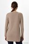 Crew Neck Slit Tunic 8229A Mink - 3
