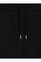Black Women's Thick Sweatpants with Elastic Waist - 6