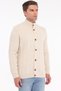 Beige Men's 80% Wool 20% Acrylic Hair Knit Patterned Buttoned Stand Collar Knitwear Cardigan Trist-5371 - 3