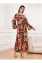 Rochie maxi, mix de culori - S - 7