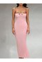 Rochie maxi, roz - S - 2