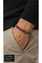 Letrano Colorloop Multicolor Leather Men's Bracelet - Wrap Braided Detail