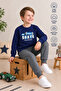 Boy's 100% Cotton Interlock Printed Long Sleeve Pajama Set - 4