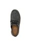 Solid Round Toe Lace-Up Men's Slip-On Shoes - 7