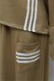 Combed Cotton Suit with Elastic Waistband and Stripe Detail - Mink - 2