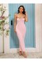 Rochie maxi, roz - S - 7
