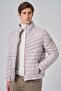 Men's Ecru Polyester Short Quilted Jacket - 3