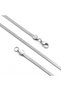 💎   Premium Shiny & Stylish Italian Men's 316L Steel Necklace 4X2Mm 55cm 3183Eck030 - Silver Color - 2