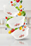 Set of 3 Round Patterned Plastic Bowls 6.5 Liters - Kitchen and Mixing Bowl - 2
