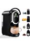 MK-609S 4-in-1 Capsule Pod Coffee Machine Maker with 19 Bar Pressure,7 Adjustable Water Lev