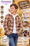 Boy's Hooded Lumberjack Shirt Sweatshirt – Soft and Warm Cardigan Model - 6
