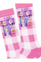 Rumi Knee-Length Socks Pink Checkered Demon Hunters K-Pop Huntrix - 2