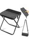 Foldable Stool,Tiny Foldable Stool which can Turned Into a Satchel(Black)