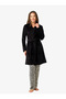 Women's Fleece Dressing Gown 52222 - Black - 5