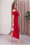 Madonna Collar Off Shoulder Detailed Evening Dress Graduation Dress - 2